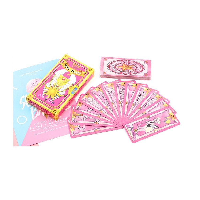 台灣現貨丨庫洛魔法使 百變小櫻 庫洛牌 小櫻牌 塔羅牌 占卜道具 周邊 COSPLAY COS 道具-細節圖2