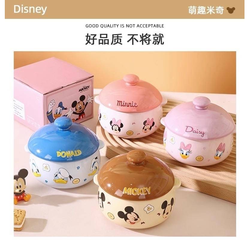 迪士尼陶瓷盅碗  容量:330ml  款式:米奇.米尼.唐老鴨.袋西.維尼.熊抱哥  採用優質陶土,經過高溫燒製而成-細節圖2
