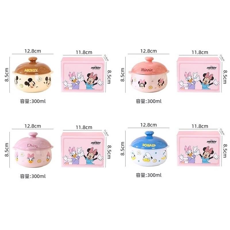 迪士尼陶瓷盅碗  容量:330ml  款式:米奇.米尼.唐老鴨.袋西.維尼.熊抱哥  採用優質陶土,經過高溫燒製而成-細節圖3
