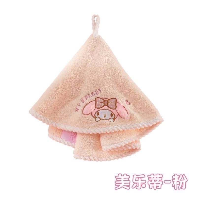 三麗鷗MM珊瑚绒擦手巾 小方巾 毛巾 濕紙   可掛式 吸水性強 柔軟不容易掉毛   快速吸水、觸感柔軟乾、乾淨衛生-細節圖4