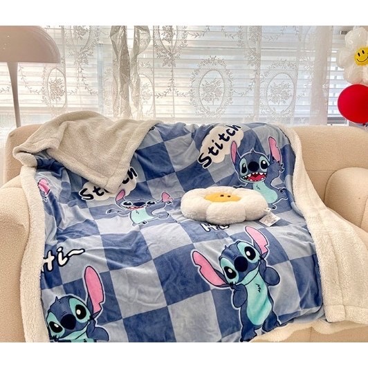 三麗鷗迪士尼 層羊羔毯 200*230CM 被子 毯子雙人被 暖毯 寳寳毯 寵物毯 冷氣毯薄毯沙發毛毯 涼被-細節圖2