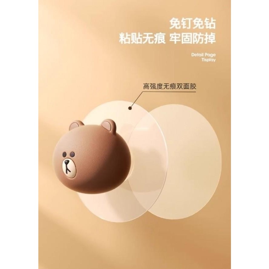 現貨款式熊大防撞掛勾承重:2KG 使用提醒  使用時避免與明火接觸,塑膠易燃。-細節圖5