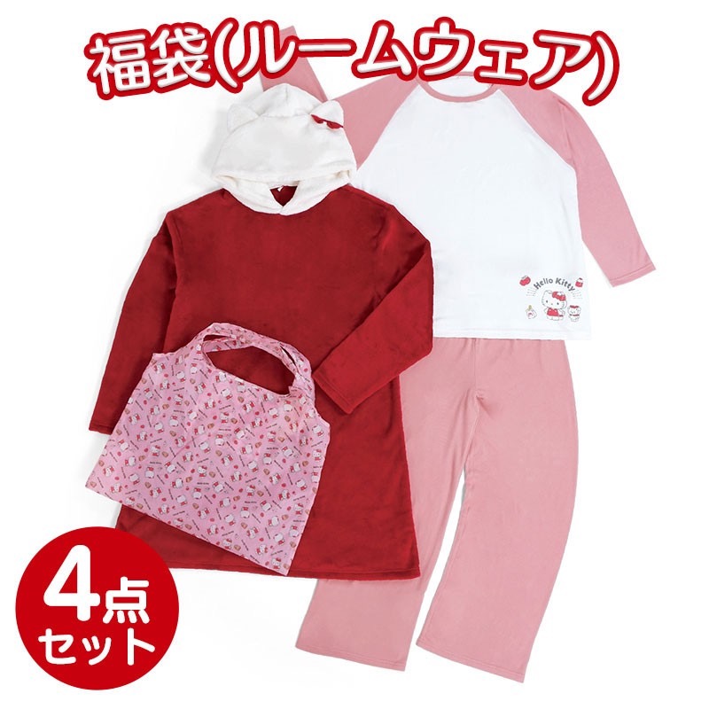 三麗鷗睡衣福袋凱蒂貓大耳狗庫洛米美樂蒂 大人睡 衣 休閒家居服兩件式套裝-細節圖3