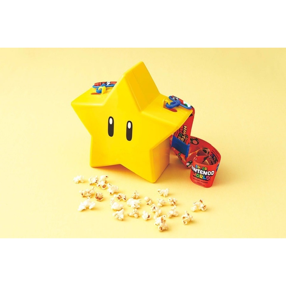 日本 環球影城 任夭堂超級瑪莉限定閃亮亮無敵 星星爆 米花桶-細節圖2