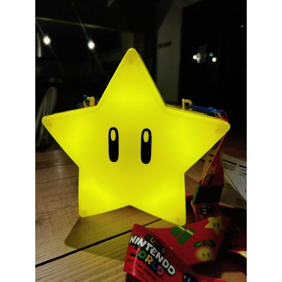 日本 環球影城 任夭堂超級瑪莉限定閃亮亮無敵 星星爆 米花桶-細節圖4