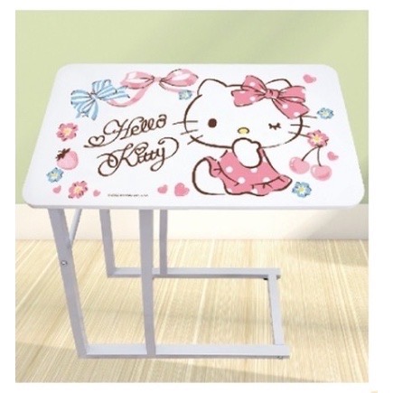 凱蒂貓 美樂蒂 糖果ㄈ型邊桌 只能用貨運 需組裝 床邊桌 筆電桌 懶人桌 茶几 小桌子 懶人桌 只能用貨運 桌子