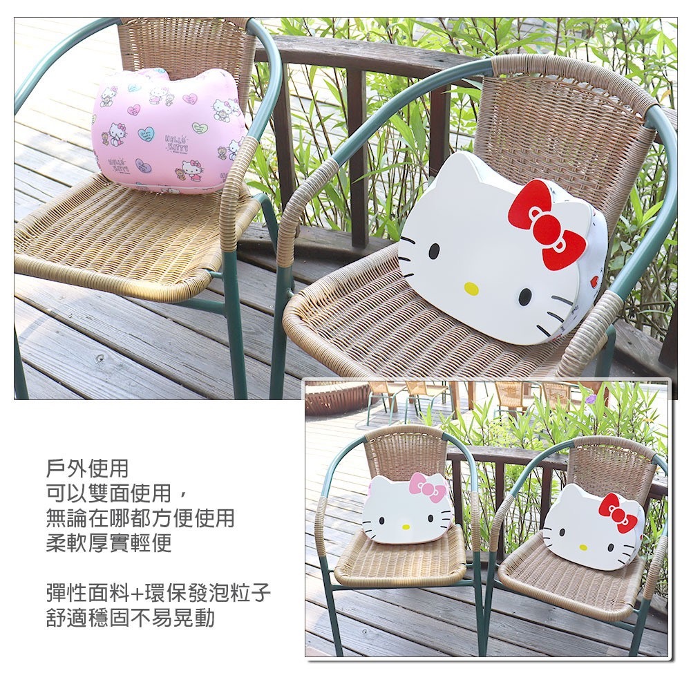 凱蒂貓 多功能造型靠枕桌 抱枕 靠墊 枕靠枕神器辦公室抱枕桌枕 椅子靠墊 椅子靠枕 背墊-細節圖2