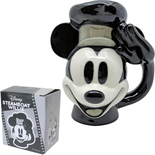 迪士尼 米奇100周年 陶瓷馬克杯 蒸氣船 陶瓷3D馬克杯 水杯 學生 馬克杯 咖啡杯 牛奶杯 400ml