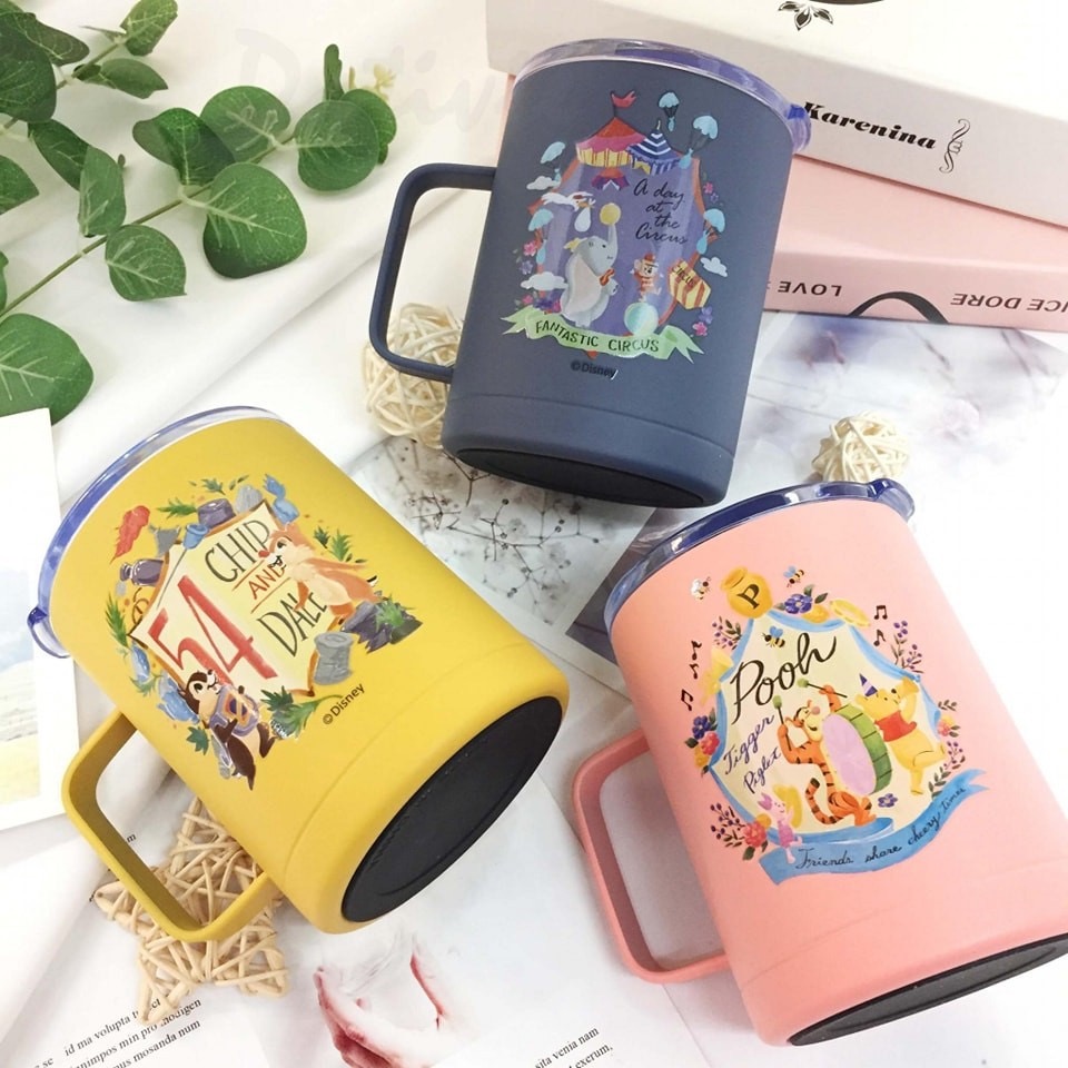 7-11 迪士尼馬克杯 現貨 迪士尼不鏽鋼真空馬克杯 辦公杯四款 小熊維尼 小飛象 奇奇蒂蒂 米奇米妮 不鏽鋼辦公杯-細節圖2