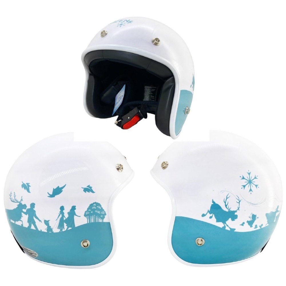 米奇綠 KITTY 三眼怪 冰雪奇緣 精裝版安全帽  大人安全帽 全罩安全帽 3/4 超商一次只能一頂-細節圖8