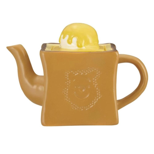 日本進口 特價 迪士尼 維尼 陶瓷茶壺 方型吐司造型 陶瓷 茶壺 泡茶壺 水壺 440ml