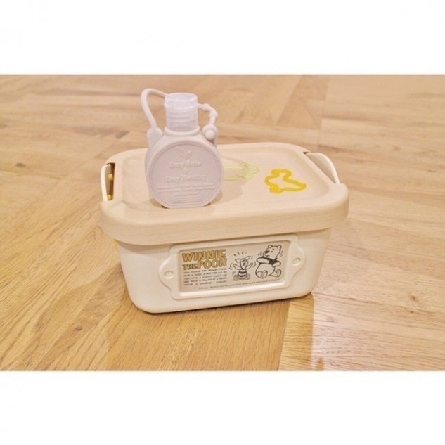 POOH SQ1塑膠置物籃 置物櫃 收納箱 收納櫃(2入） 尺寸 17.5 x 13.5 x 10 cm-細節圖2