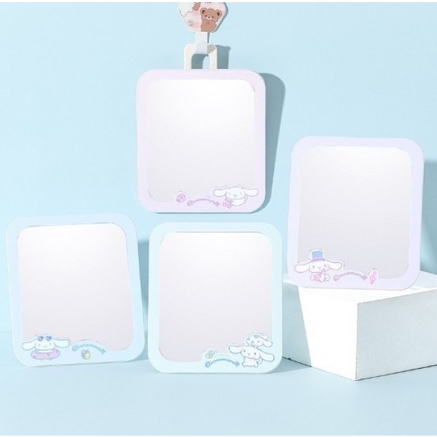 三麗鷗 庫洛米 大耳狗   圓形.方形紙台鏡子   布丁狗圓型紙台鏡子  圓形尺寸:15.2*15.2cm-細節圖4