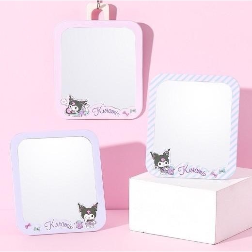 三麗鷗 庫洛米 大耳狗   圓形.方形紙台鏡子   布丁狗圓型紙台鏡子  圓形尺寸:15.2*15.2cm-細節圖5