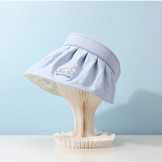 三麗鷗成人遮陽帽五款  款式:凱蒂貓.庫洛米.大耳狗.怕洽狗.美樂蒂三麗鷗雙面印花貝殼帽 漁夫帽 遮陽帽-細節圖9