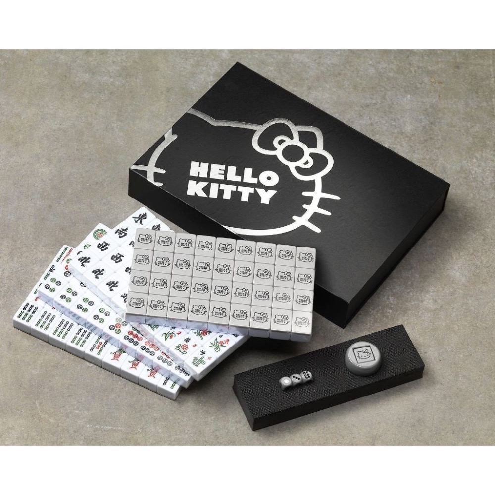 三麗鷗 Kitty 凱蒂貓 極簡主義麻將組 東方不敗麻將  麻將材質：尿素-細節圖3