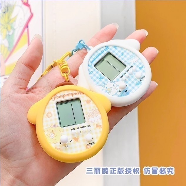 三麗鷗布丁狗 庫洛米 美樂蒂怕洽狗 大耳狗 人魚遊戲機吊飾  掌上型遊戲機 懷舊玩具 包包掛飾遊戲機-細節圖4