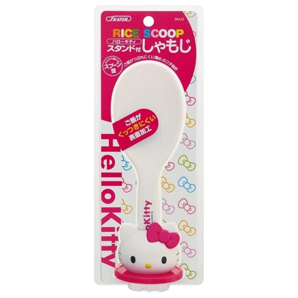 日本進口 三麗鷗 迪士尼 凱蒂貓 米奇 直立式飯勺 不沾  黏電飯鍋 飯匙 頭型台座-細節圖8