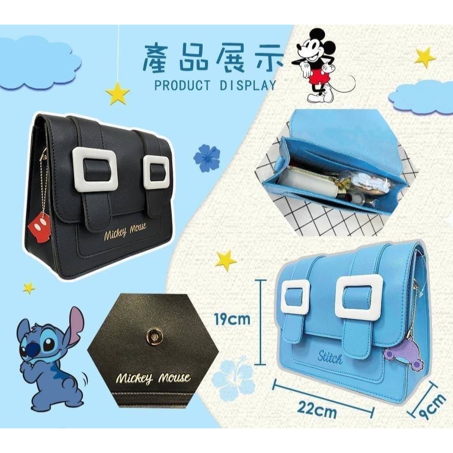 快速出貨 迪士尼 米奇 劍橋包 單肩包 手拿包 斜背包-細節圖3