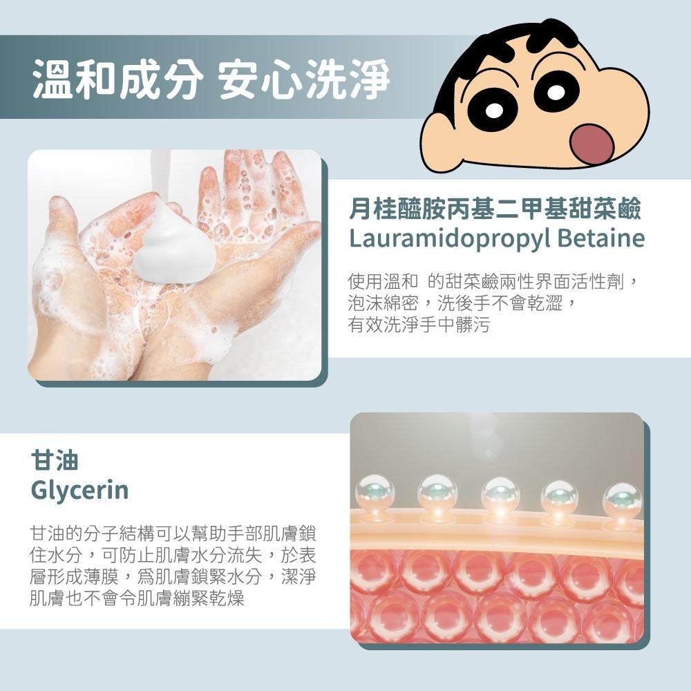 蠟筆小新 洗手慕斯  洗手乳 泡沫洗手液 洗手液 花朵洗手慕斯 洗手慕斯-細節圖4