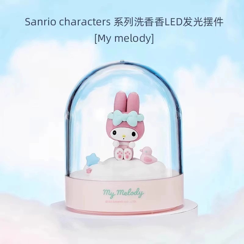 三麗鷗 美樂蒂大耳狗 庫洛米 LED發光擺飾三款 氣球 小夜燈 USB充電夜燈 睡燈 生日聖誕禮物 交換禮物-細節圖6