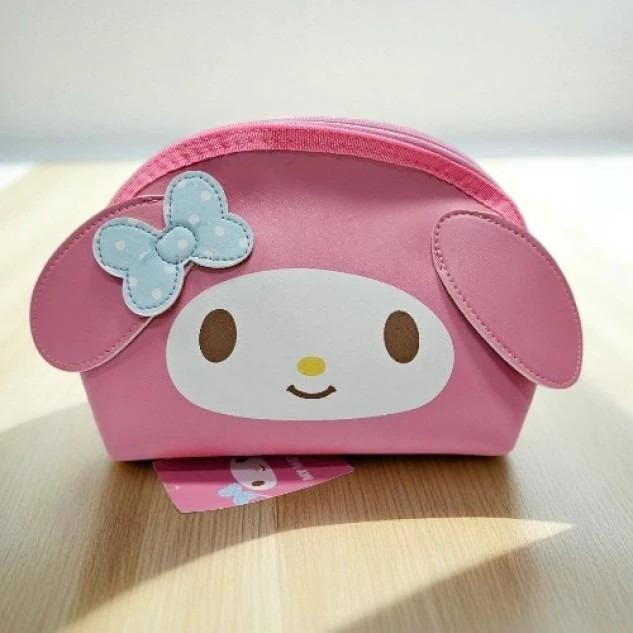 My Melody 正版授權 化妝包 收納袋 小物包 隨身可愛化妝袋 三麗鷗造型包 造型化妝包-細節圖2