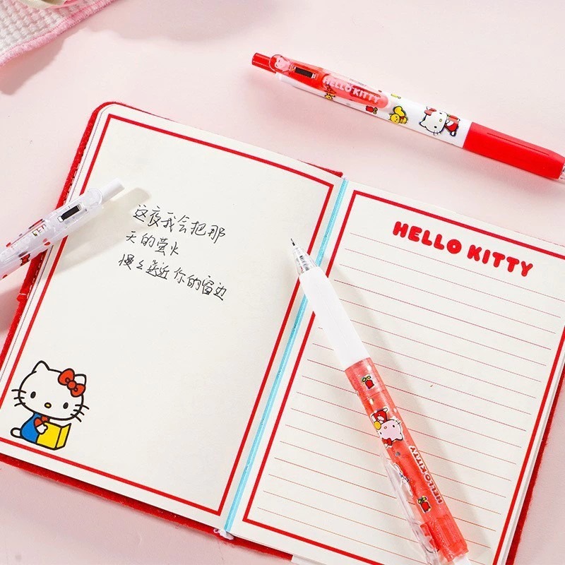 凱蒂貓中性筆黑筆 Hello Kitty正版授權 旋轉中性筆 .5mm黑筆 原子筆 卡通筆 辦公文具 學生用品 三麗鷗-細節圖3