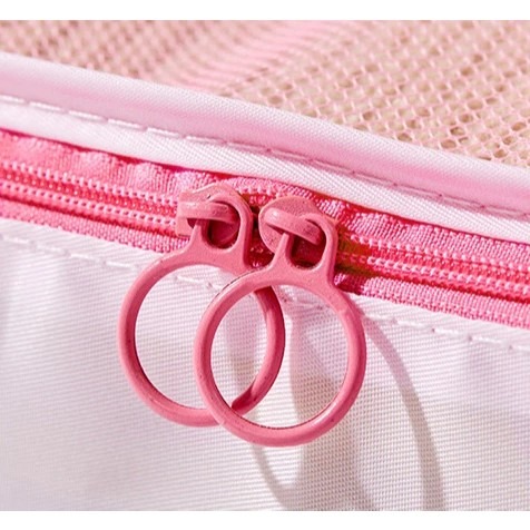 正版 三麗鷗旅行收納袋 大耳狗收納袋 美樂蒂收納袋 衣物收納 用品收納 旅行收納 行李箱收納 收納袋 旅行 七件組-細節圖4