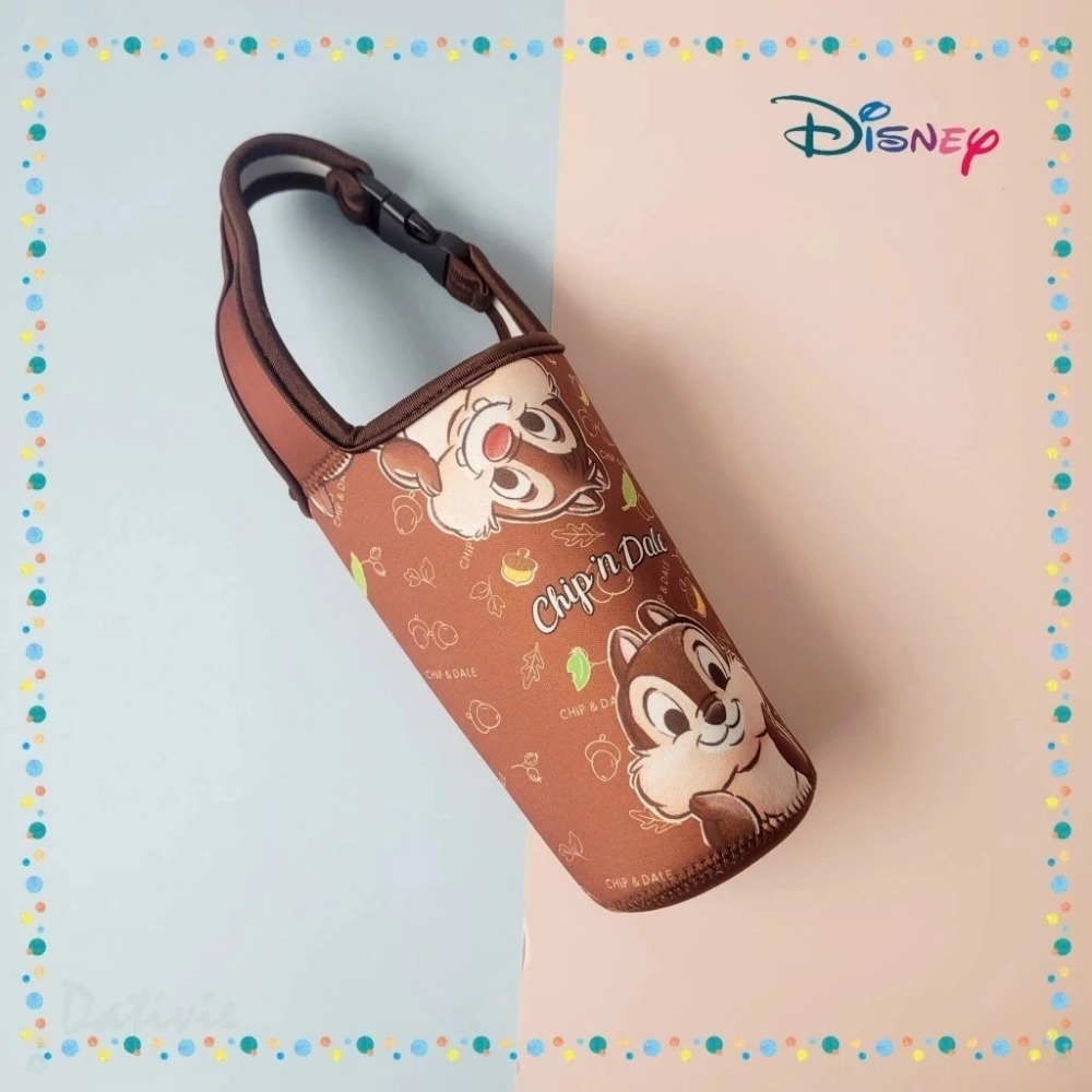 迪士尼正版 潛水布飲料提袋 冰霸杯手提袋 三眼怪 米奇 公主 小熊維尼 史迪奇 奇奇蒂蒂-規格圖8