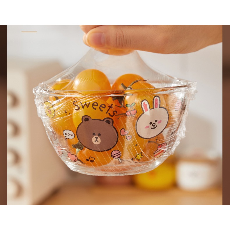 【LINE FRIENDS】磁吸式滑刀PE保鮮膜盒 附切割器 廚房用拉膜器 附替換膜 BROWN正版授權-細節圖7