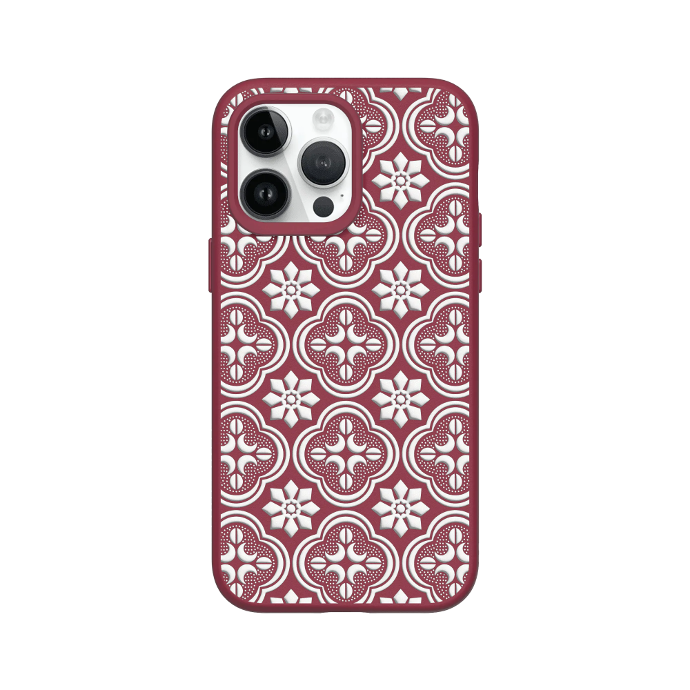 IPhone 犀牛盾 ★ 老屋顏 聯名 SolidSuit 防摔 背蓋 手機殼 ★ 壓花玻璃 - 海棠花-規格圖8