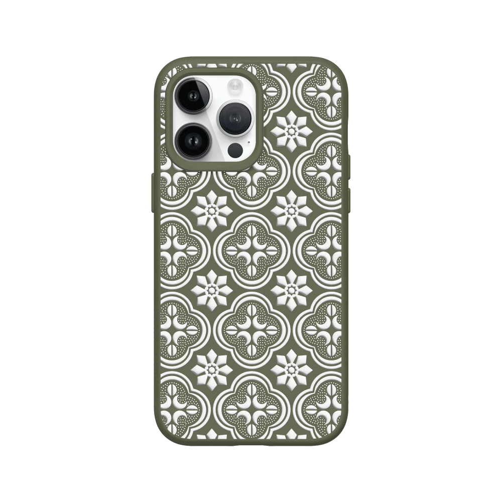 IPhone 犀牛盾 ★ 老屋顏 聯名 SolidSuit 防摔 背蓋 手機殼 ★ 壓花玻璃 - 海棠花-規格圖8