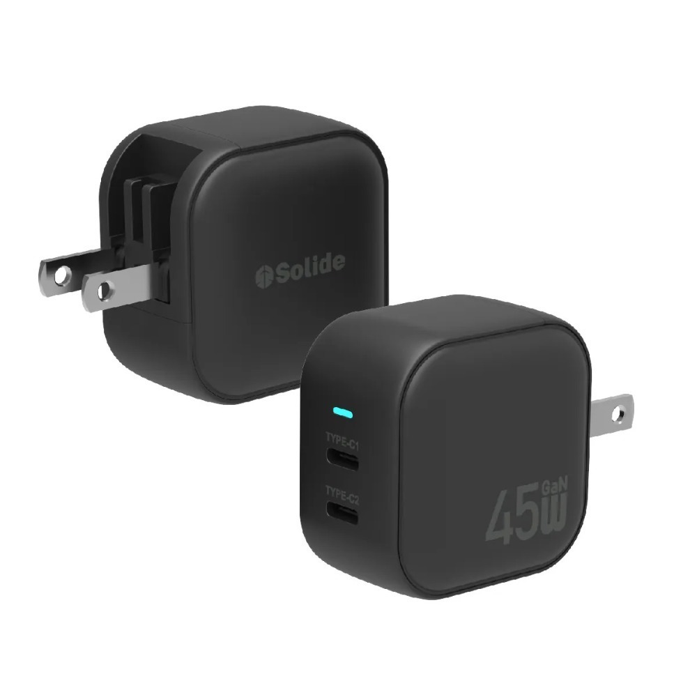 【 氮化鎵 GaN 快充頭 】 SOLiDE ★  Block 45W GaN 氮化鎵 雙孔 快充頭 ★-規格圖7