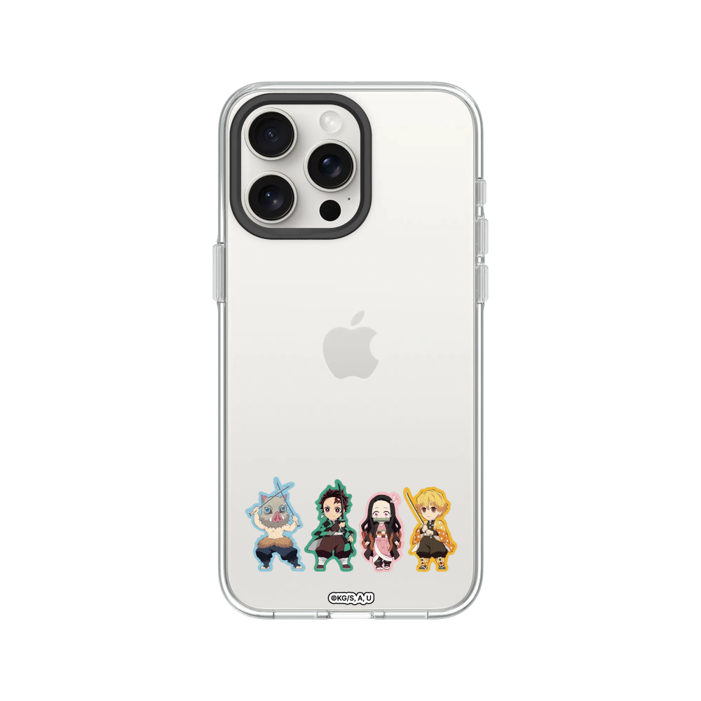 IPhone 犀牛盾 ★ 鬼滅之刃 聯名 Clear 透明 防摔 手機殼 ★ Q版系列 - 四人主角-規格圖8