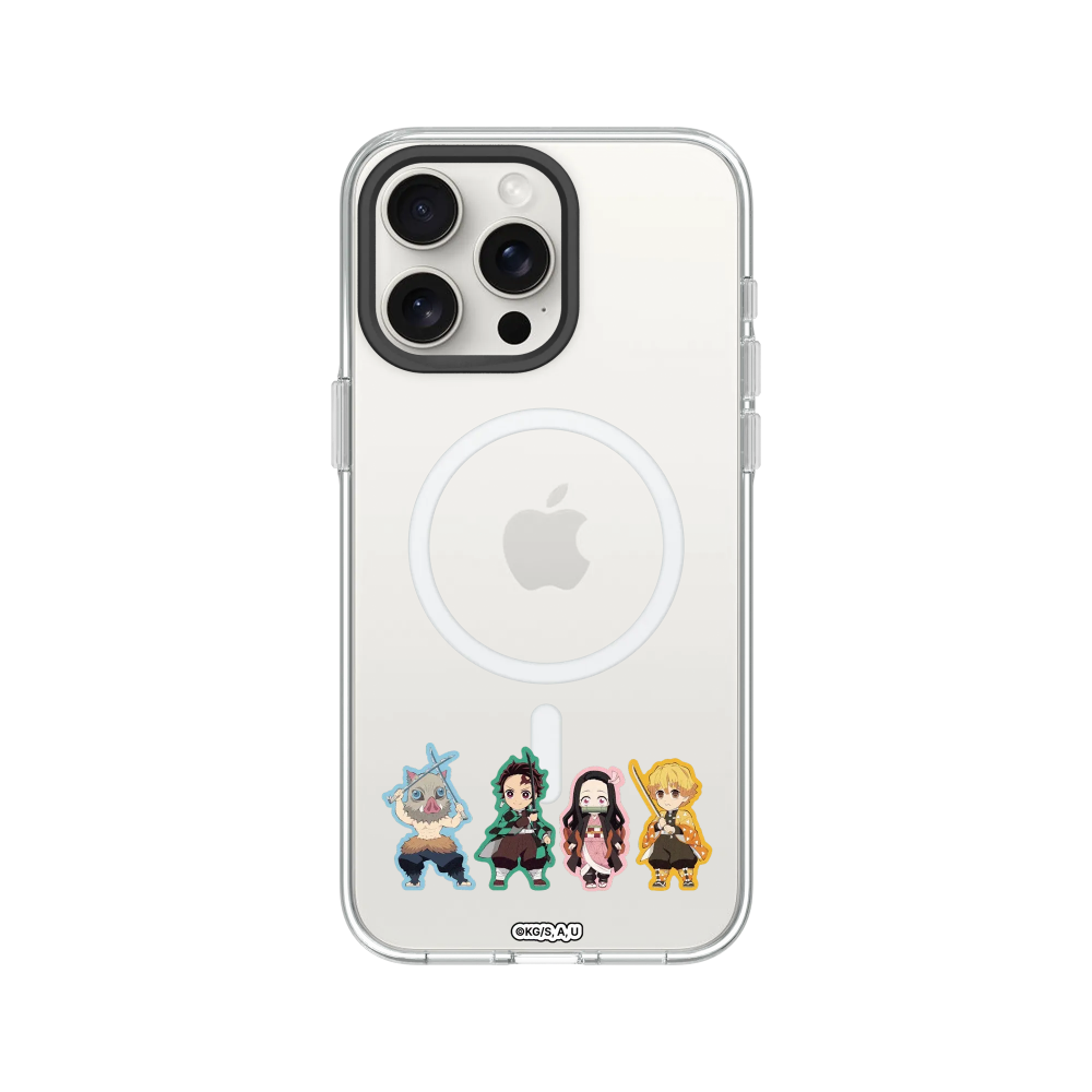IPhone 犀牛盾 ★ 鬼滅之刃 聯名 Clear 透明 防摔 手機殼 ★ Q版系列 - 四人主角-規格圖8