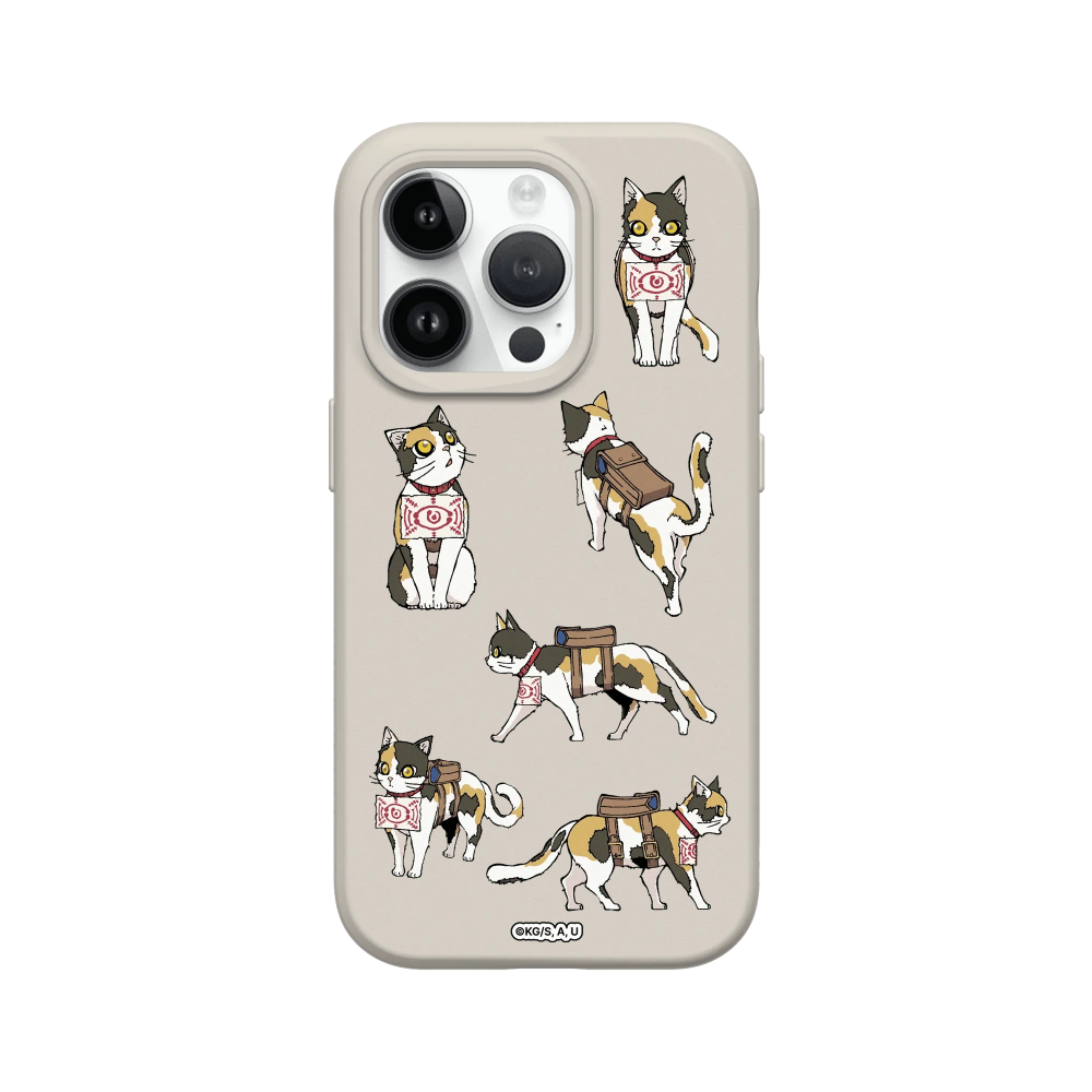 IPhone 犀牛盾 ★ 鬼滅之刃 聯名 SolidSuit 防摔 背蓋 手機殼 ★ 角色系列 - 茶茶丸貼紙款-規格圖8
