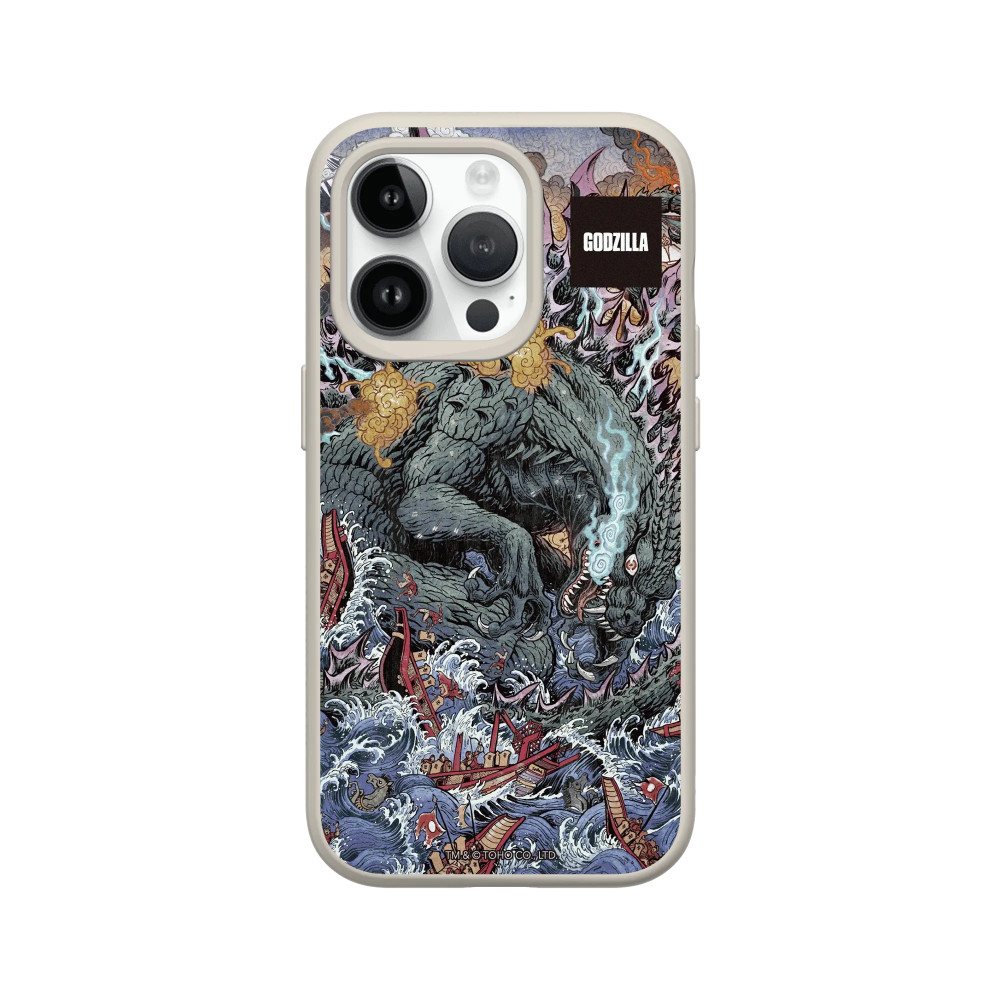 IPhone 犀牛盾 ★ 哥吉拉 Godzilla 聯名 SolidSuit 防摔 背蓋 手機殼 ★ 海上大戰-規格圖8