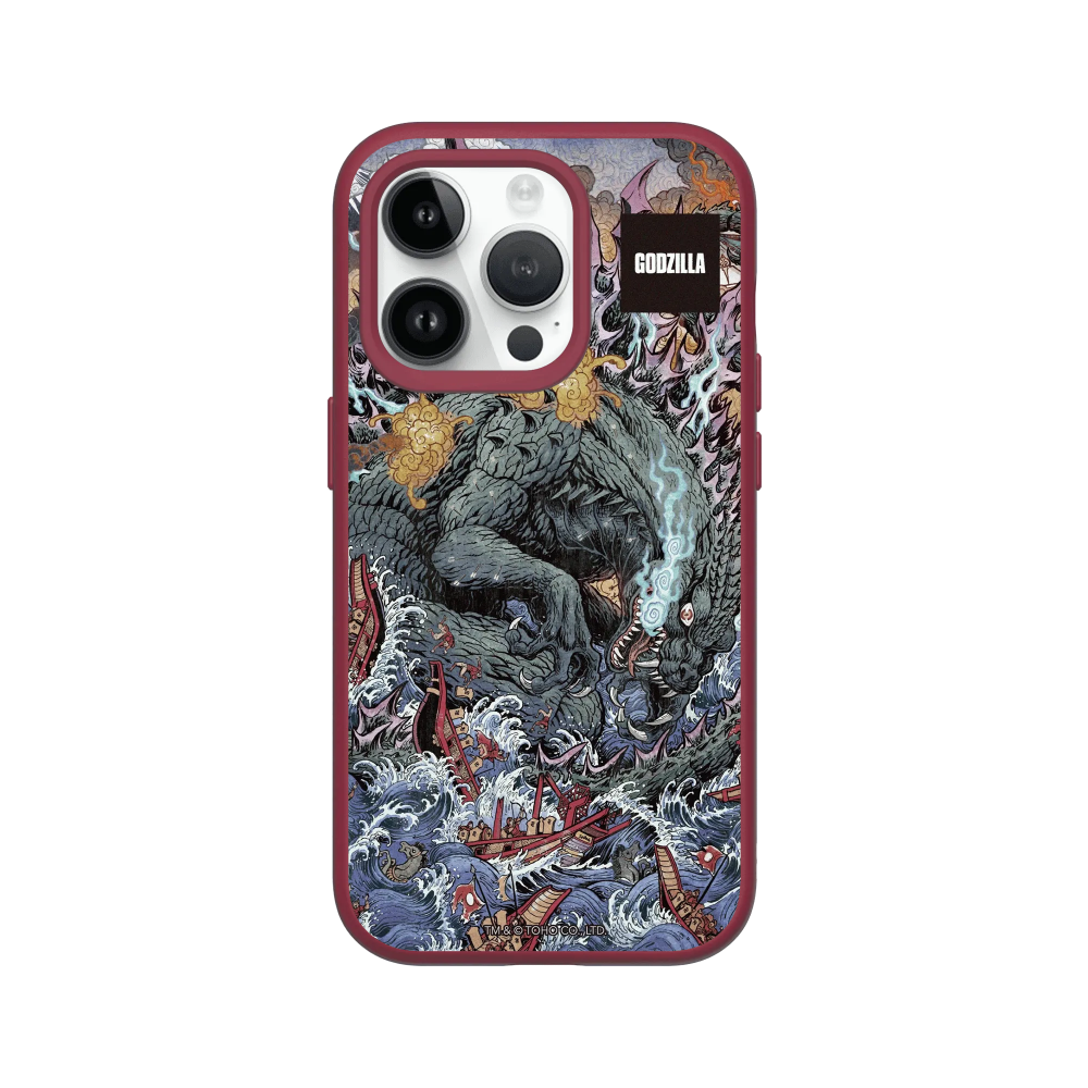 IPhone 犀牛盾 ★ 哥吉拉 Godzilla 聯名 SolidSuit 防摔 背蓋 手機殼 ★ 海上大戰-規格圖8