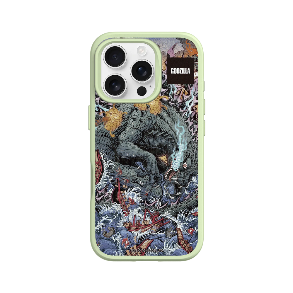 IPhone 犀牛盾 ★ 哥吉拉 Godzilla 聯名 SolidSuit 防摔 背蓋 手機殼 ★ 海上大戰-規格圖8