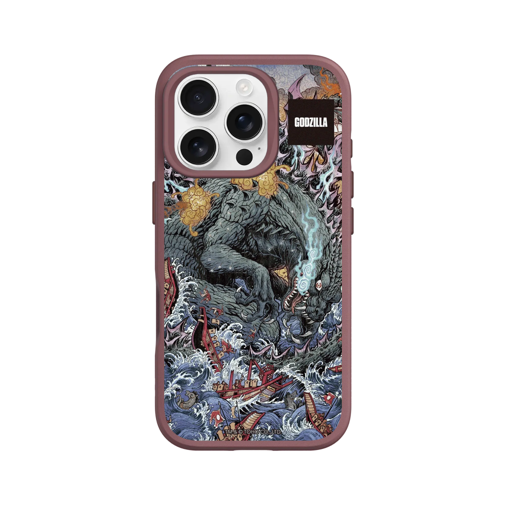 IPhone 犀牛盾 ★ 哥吉拉 Godzilla 聯名 SolidSuit 防摔 背蓋 手機殼 ★ 海上大戰-規格圖8