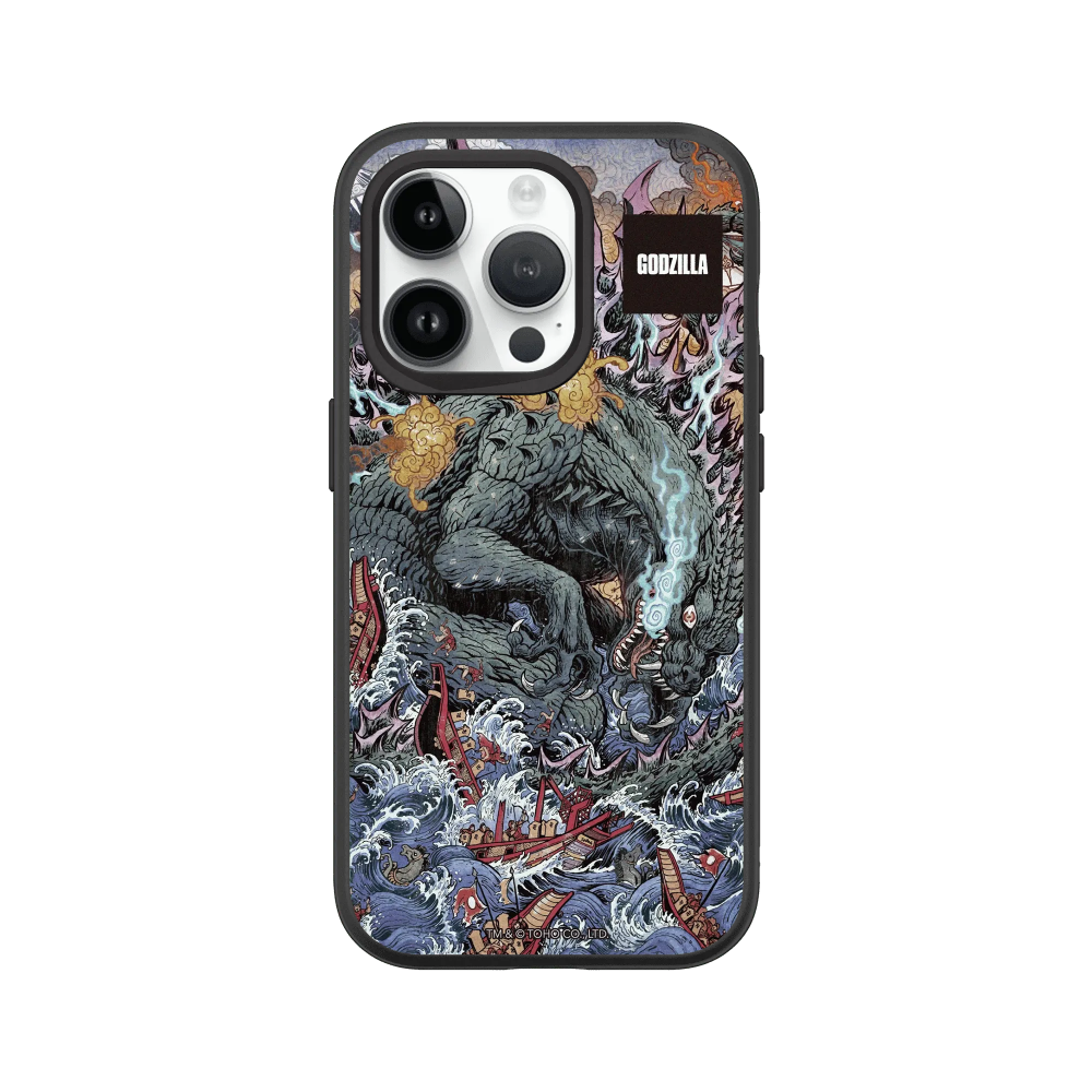 IPhone 犀牛盾 ★ 哥吉拉 Godzilla 聯名 SolidSuit 防摔 背蓋 手機殼 ★ 海上大戰-規格圖8