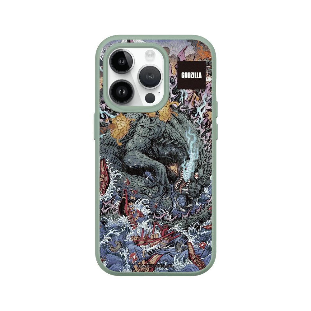 IPhone 犀牛盾 ★ 哥吉拉 Godzilla 聯名 SolidSuit 防摔 背蓋 手機殼 ★ 海上大戰-規格圖8