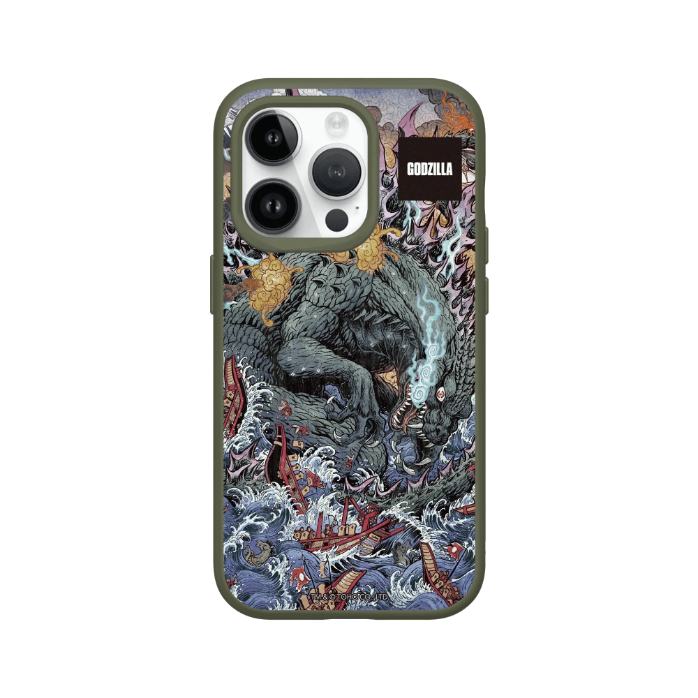 IPhone 犀牛盾 ★ 哥吉拉 Godzilla 聯名 SolidSuit 防摔 背蓋 手機殼 ★ 海上大戰-規格圖8