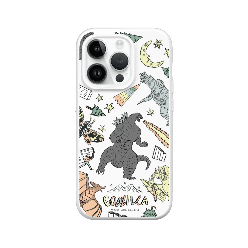 IPhone 犀牛盾 ★ 哥吉拉 Godzilla 聯名 SolidSuit 防摔 背蓋 手機殼 ★ 插畫哥吉拉-規格圖8