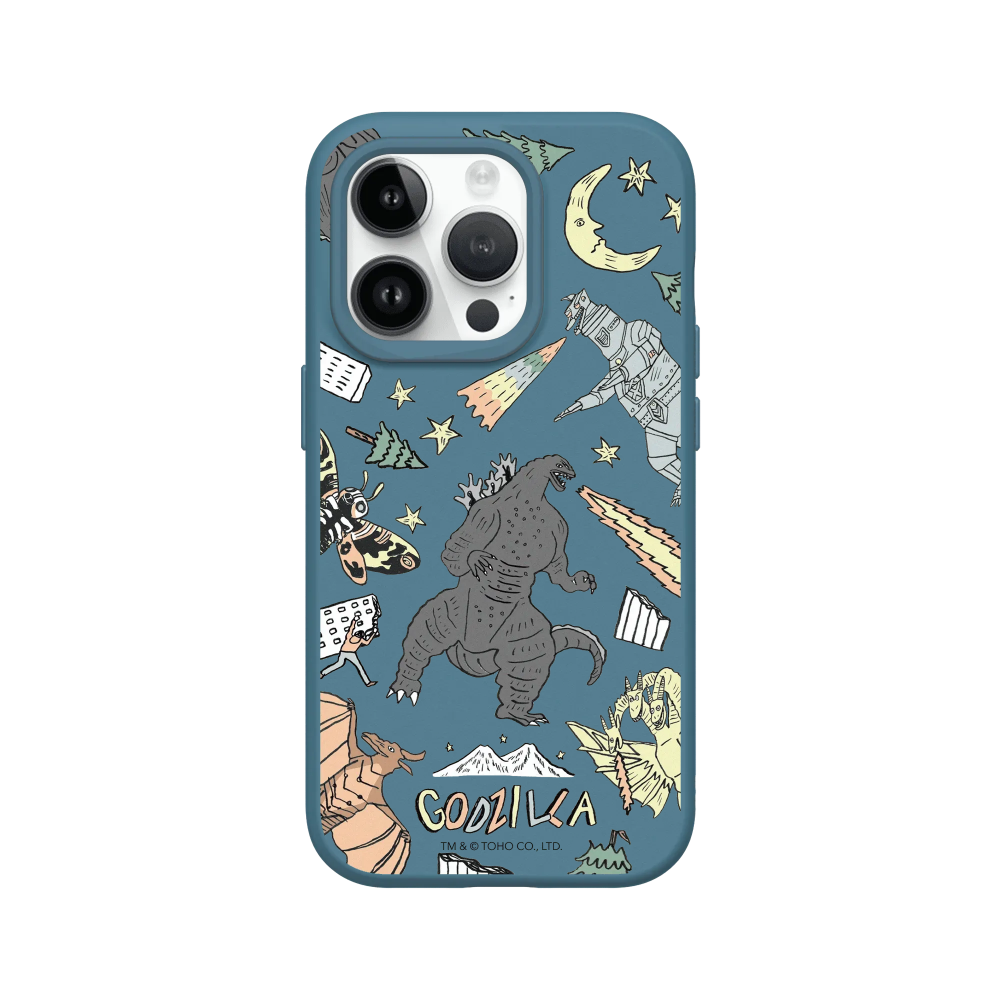IPhone 犀牛盾 ★ 哥吉拉 Godzilla 聯名 SolidSuit 防摔 背蓋 手機殼 ★ 插畫哥吉拉-規格圖8