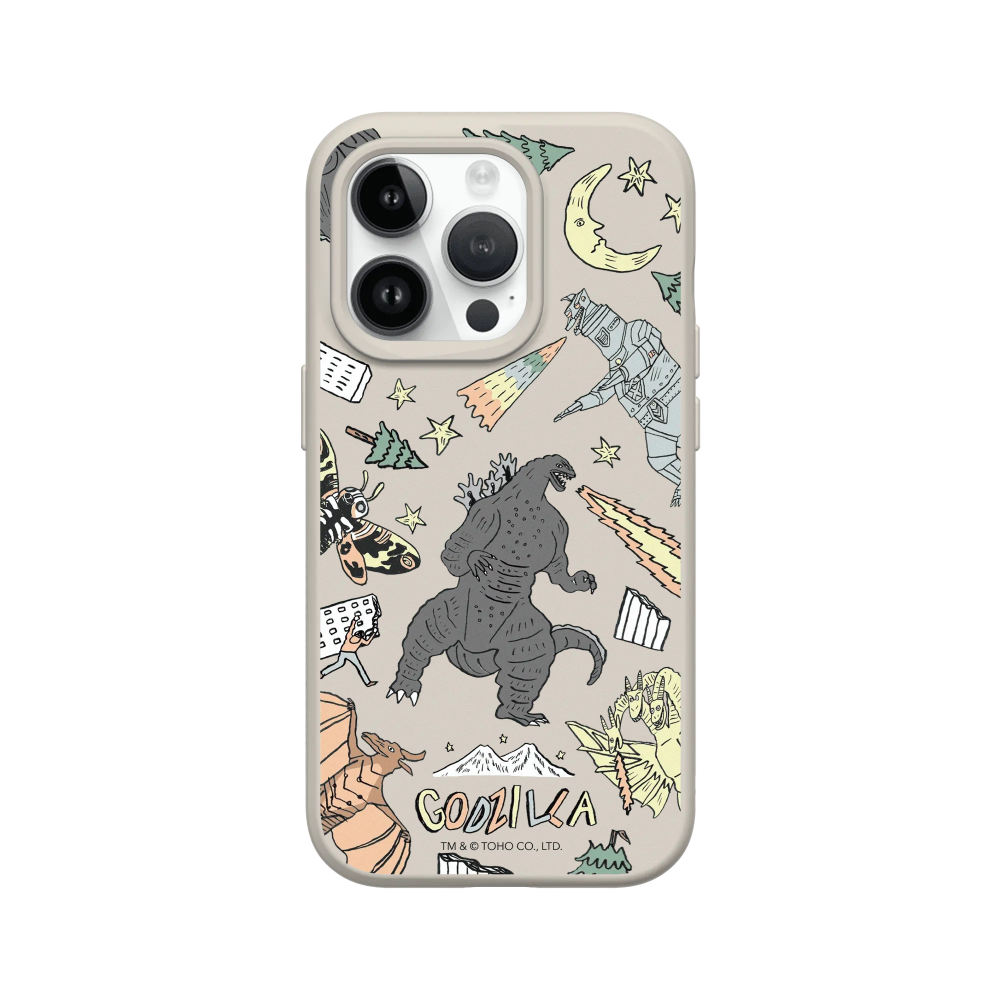 IPhone 犀牛盾 ★ 哥吉拉 Godzilla 聯名 SolidSuit 防摔 背蓋 手機殼 ★ 插畫哥吉拉-規格圖8