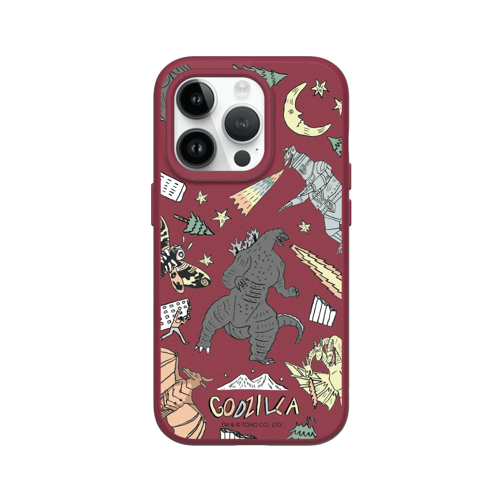 IPhone 犀牛盾 ★ 哥吉拉 Godzilla 聯名 SolidSuit 防摔 背蓋 手機殼 ★ 插畫哥吉拉-規格圖8