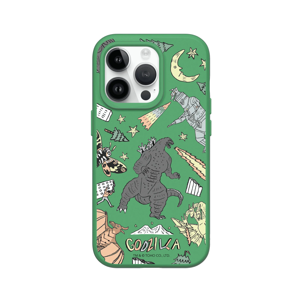 IPhone 犀牛盾 ★ 哥吉拉 Godzilla 聯名 SolidSuit 防摔 背蓋 手機殼 ★ 插畫哥吉拉-規格圖8