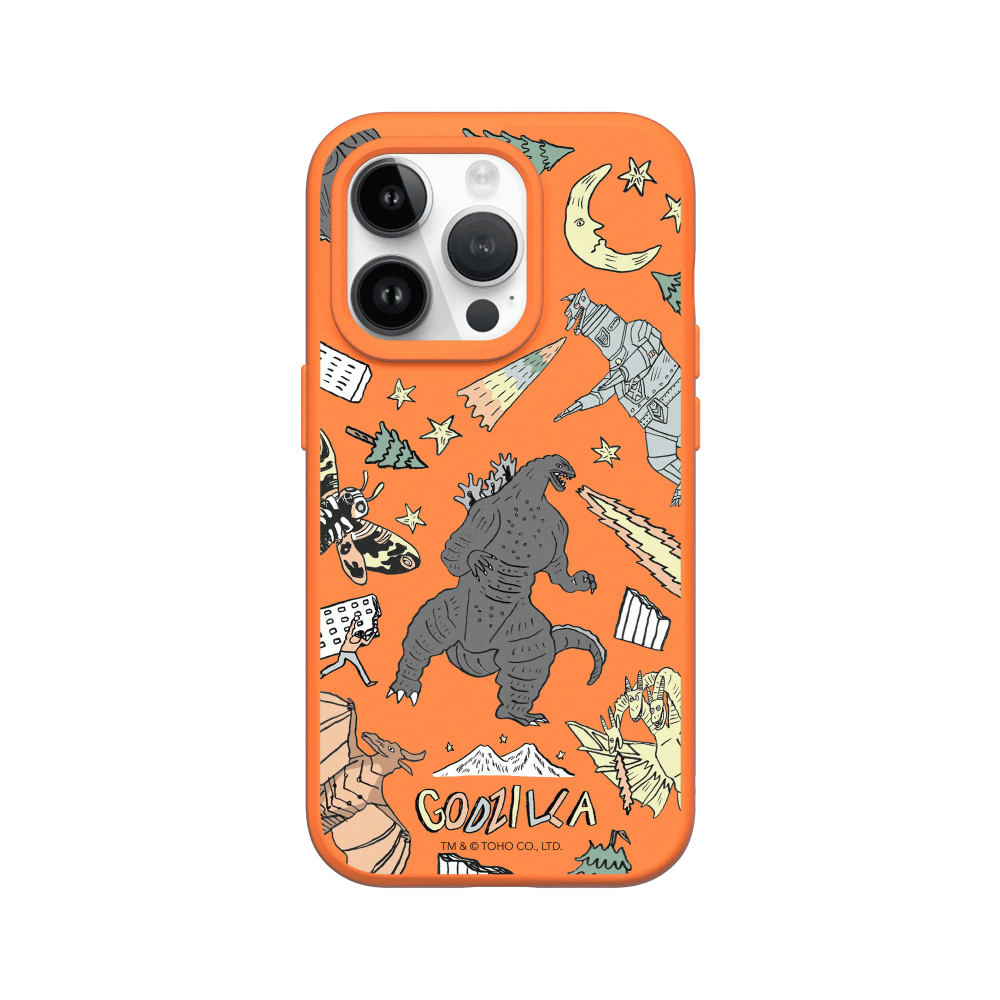 IPhone 犀牛盾 ★ 哥吉拉 Godzilla 聯名 SolidSuit 防摔 背蓋 手機殼 ★ 插畫哥吉拉-規格圖8