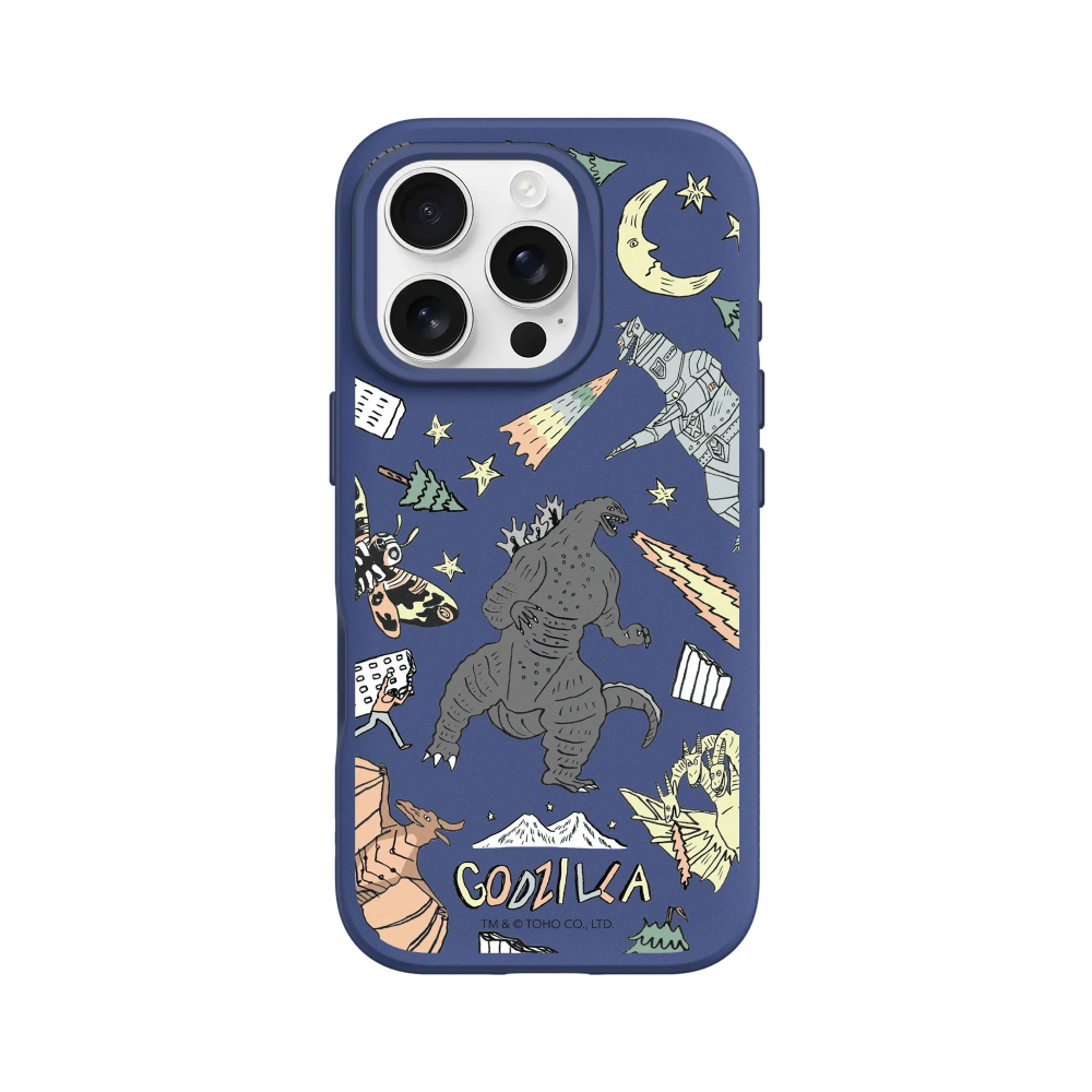 IPhone 犀牛盾 ★ 哥吉拉 Godzilla 聯名 SolidSuit 防摔 背蓋 手機殼 ★ 插畫哥吉拉-規格圖8